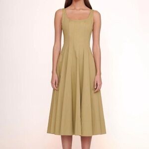 Staud khaki wells dress